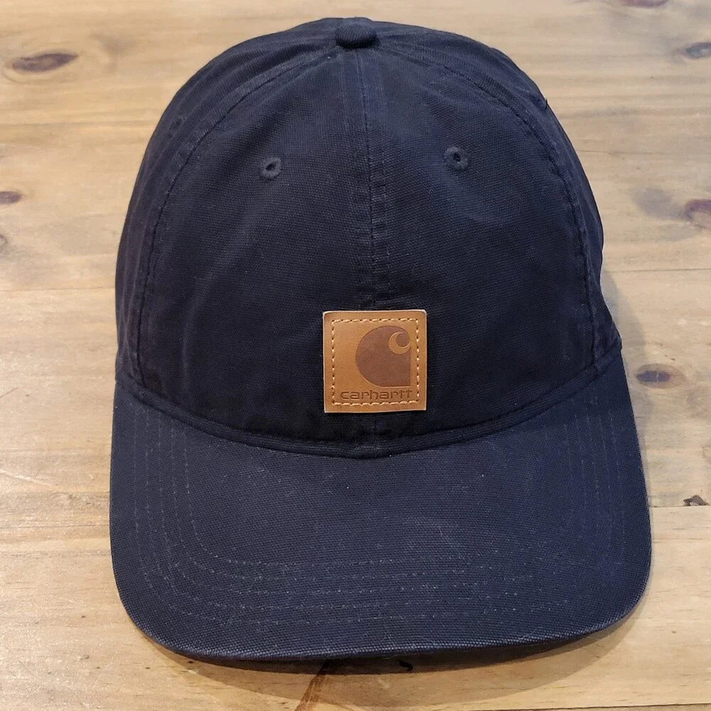 Carhartt Hat Cap Strap Back Black Patch One Size Adjustable Carlisle Logo